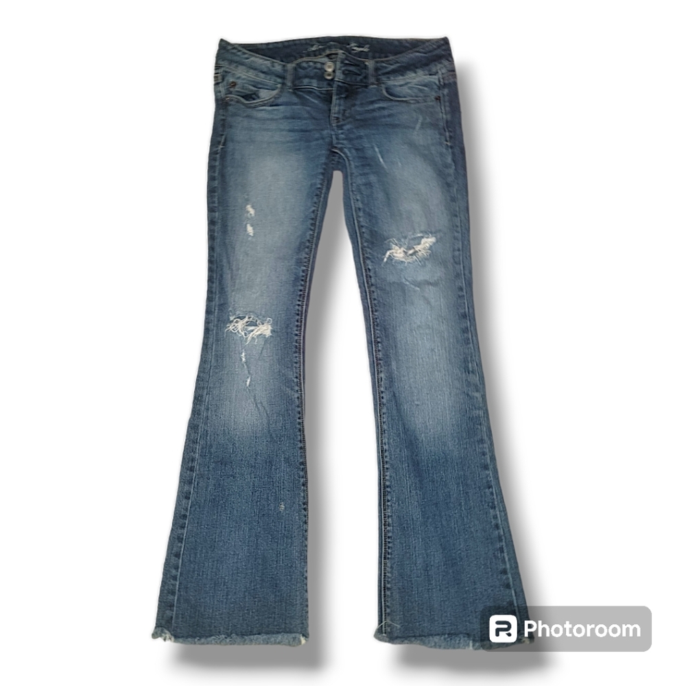 American eagle distressed Jean flares